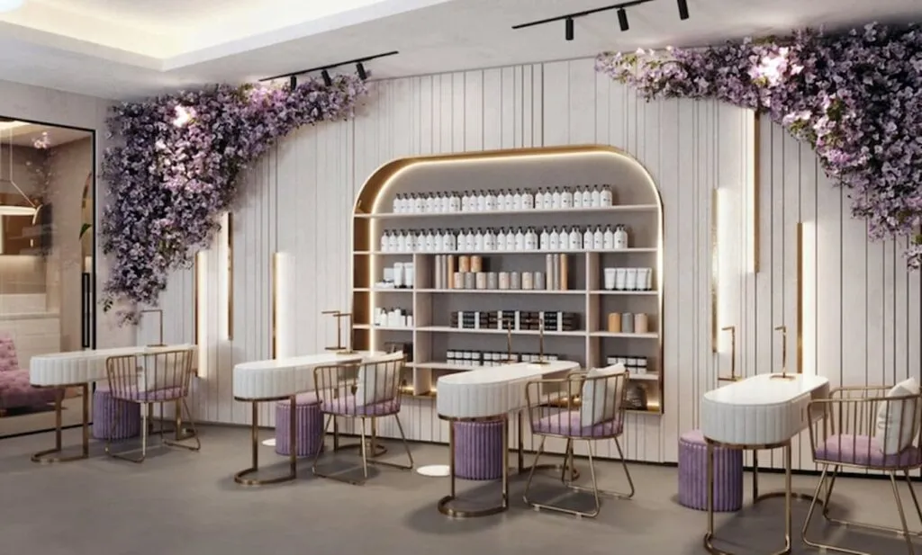 Calm and elegant treatment room at The Beauty Room